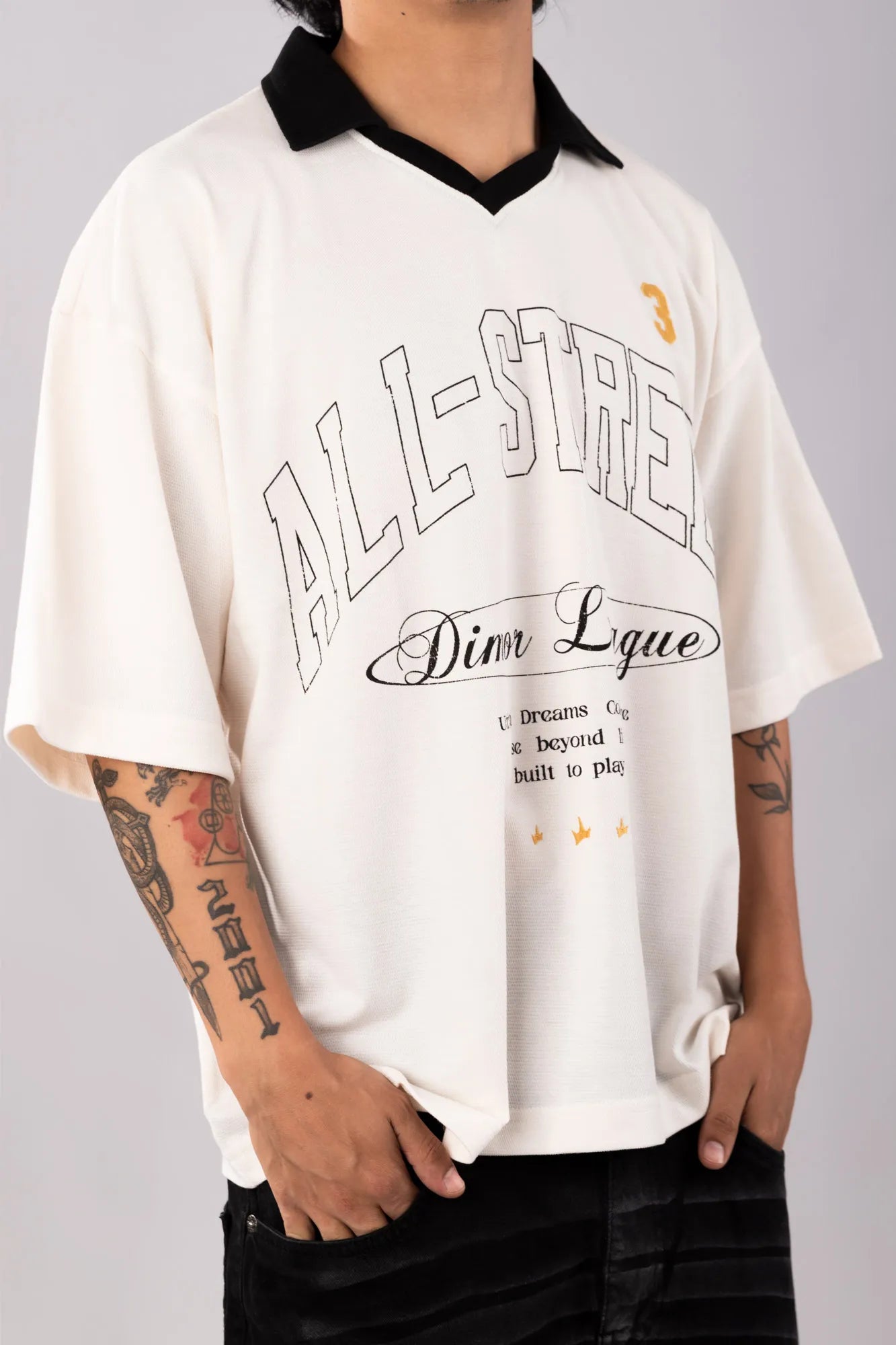 POLO CAMISERO LONG BOXY SKY