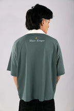 POLO CAMISERO LONG BOXY SKY