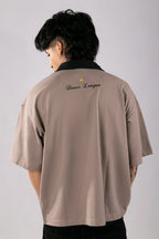 POLO CAMISERO LONG BOXY SKY