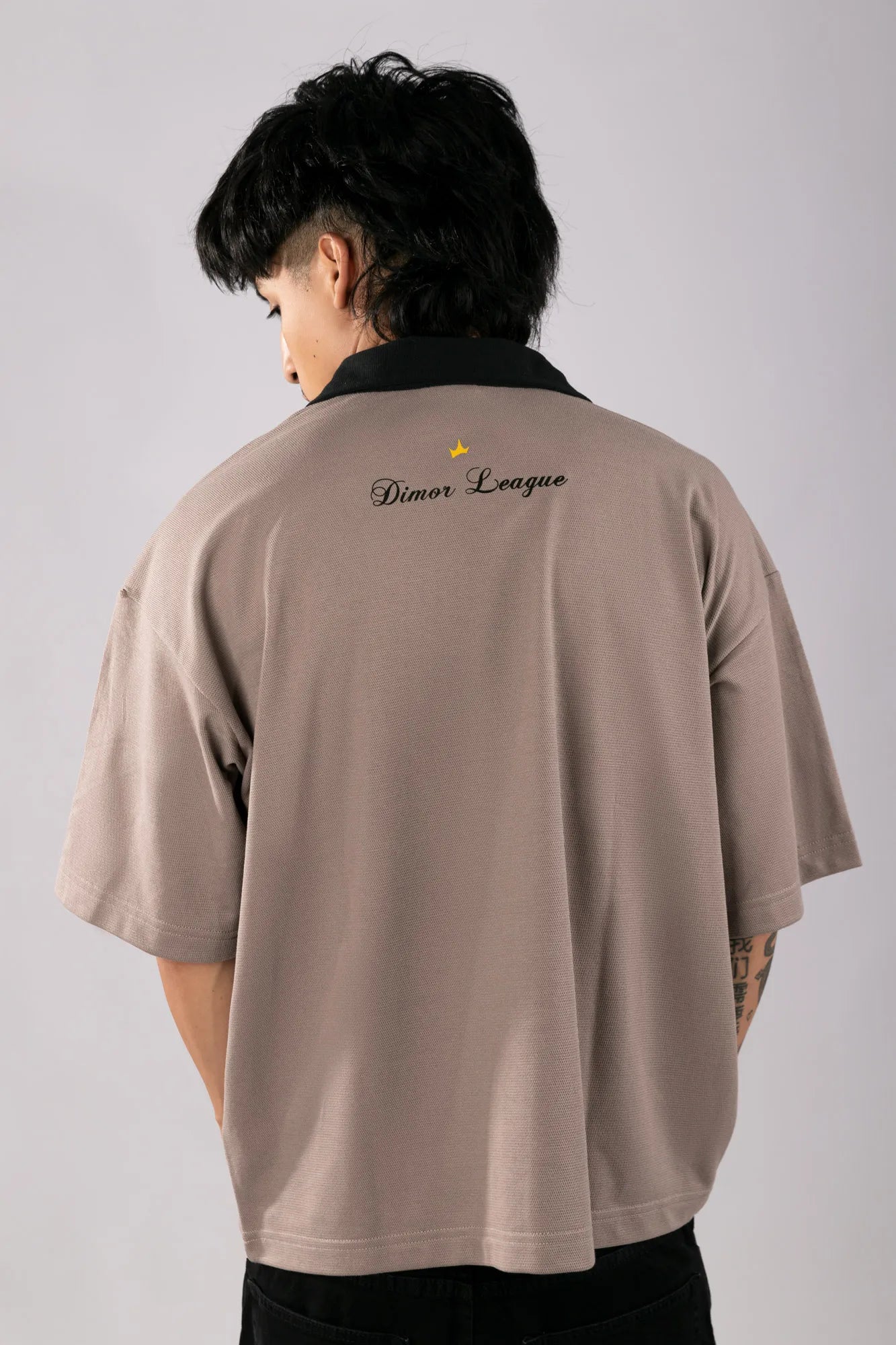 POLO CAMISERO LONG BOXY SKY