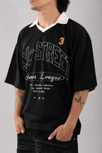 POLO CAMISERO LONG BOXY SKY