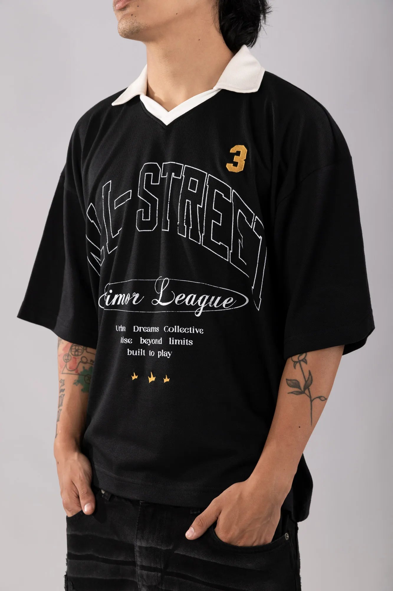 POLO CAMISERO LONG BOXY SKY