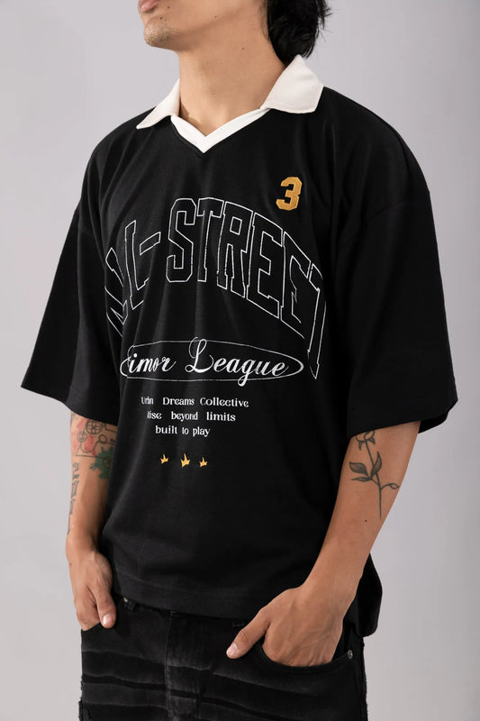 POLO CAMISERO LONG BOXY SKY