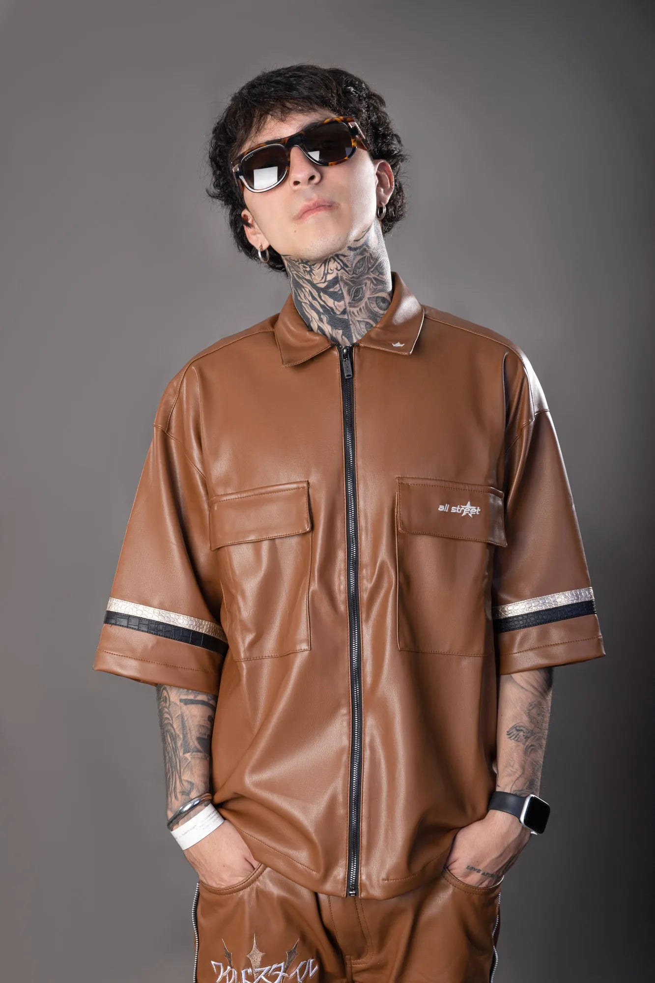 CAMISA CUERINA MANGA CORTA NRO39