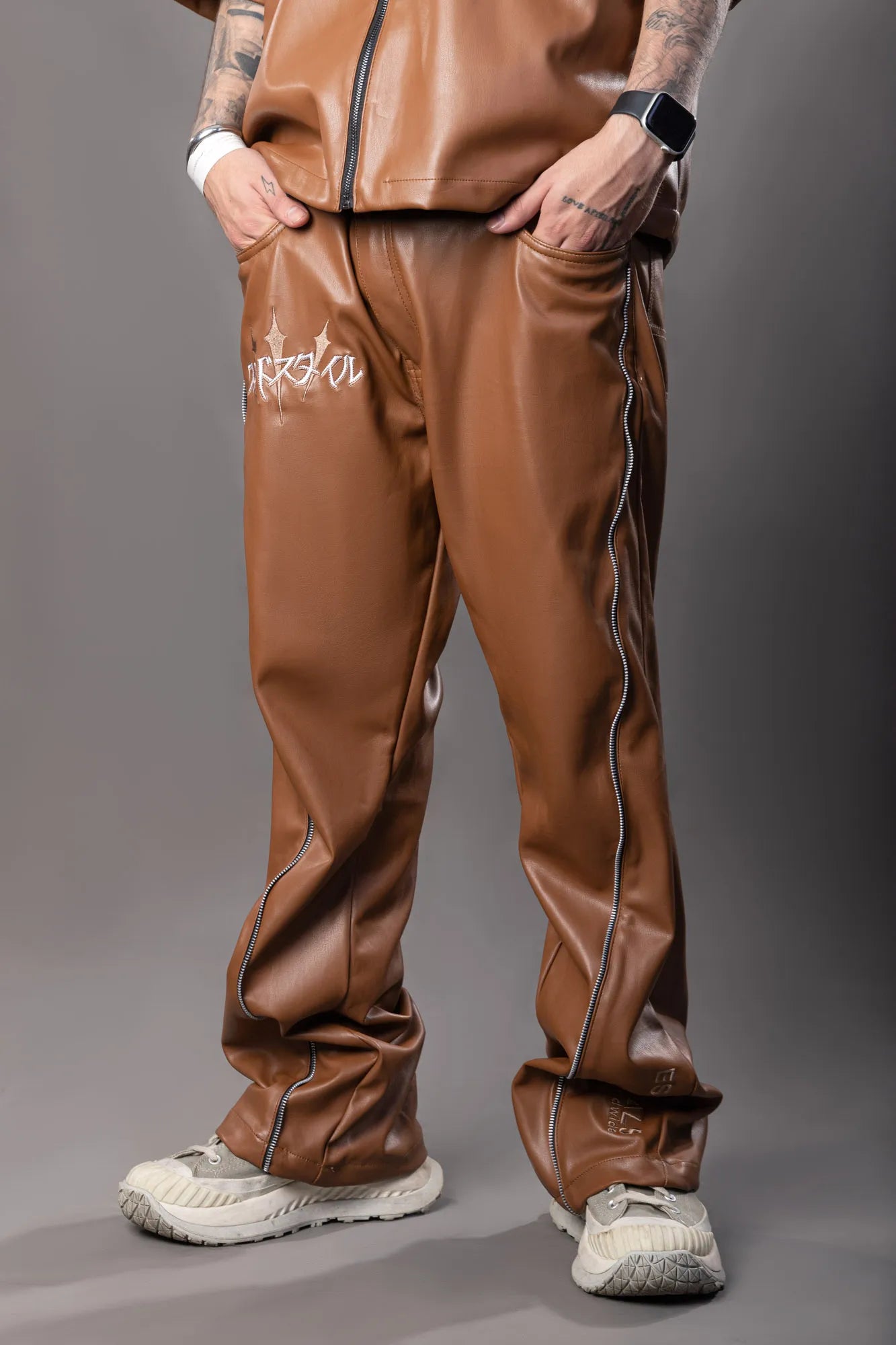 PANTALON SEMI FLARE DK LEATHER