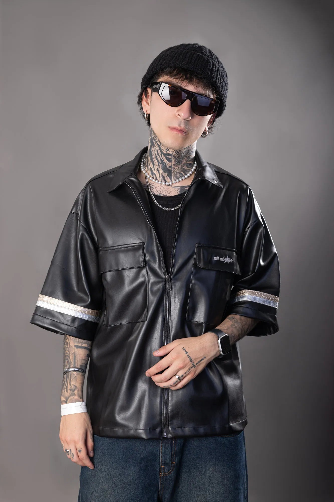 CAMISA CUERINA MANGA CORTA NRO39